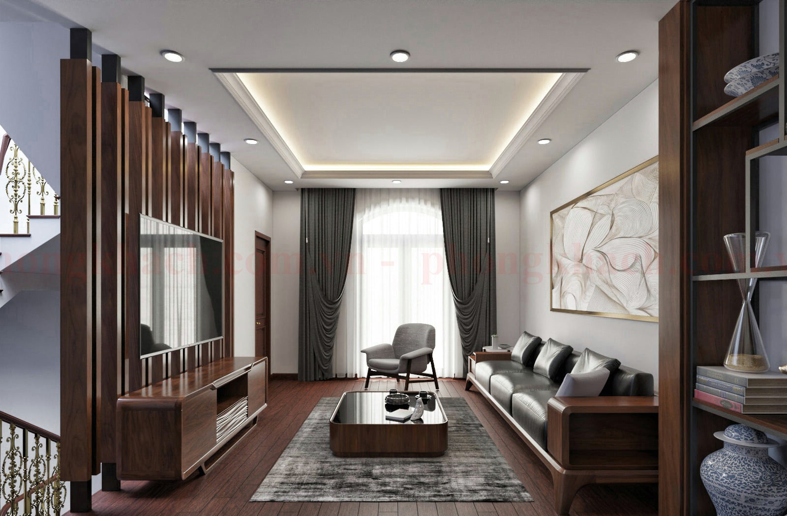 Sofa hiện đại trong phòng khách chung cư