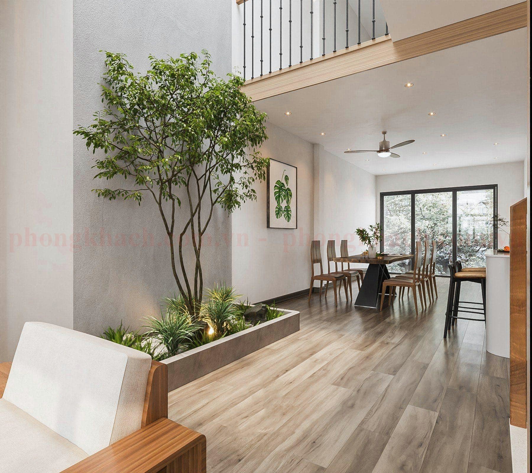 Một không gian nội thất được thiết kế cẩn thận với bố trí hài hòa và thẩm mỹ